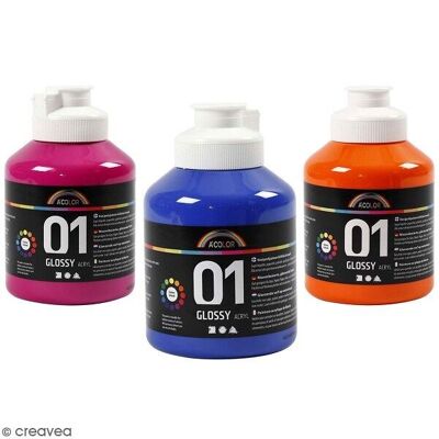 A-Color glossy acrylic paint - Choice of colors - 500 ml