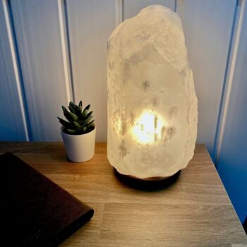 Lampe à Sel Naturel de l'Himalaya Blanc 5-7KG 3