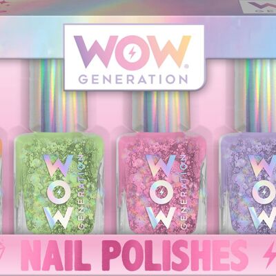 Set of 5 glitter nail polishes - WOW Generation