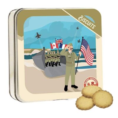 Norman shortbread - D-Day metal box "Allied landings" - 120g