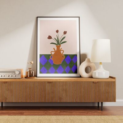 Kunstdruck, Poster, Illustration, 02.09 Töpferei Keramik