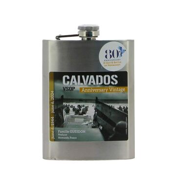 Flasque de Calvados Domfrontais VSOP 5 ans édition D-Day Débarquement - 20cl - Cave Normande 1
