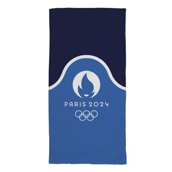 Serviette de Plage Jeux Olympiques Paris 2024 Oly Premium Marine 4