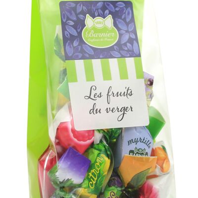 Fruit filled sweets sachet