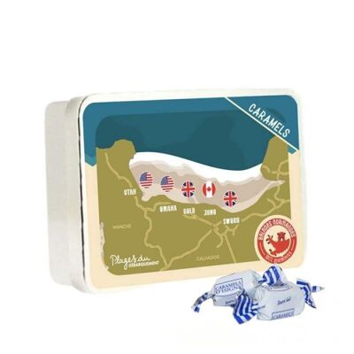 Isigny salted butter caramels - Landing beaches 100g - Normandy walks