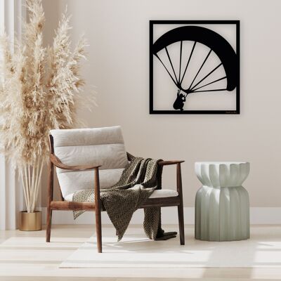 Ausgeschnittener, ausgehöhlter dekorativer Holztisch, The Paraglider