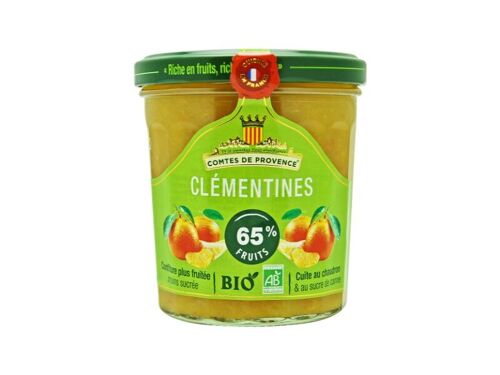 Confiture de Clémentines BIO 65% de fruits allégée en sucre