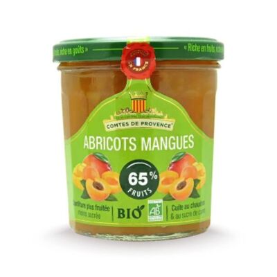 Confettura Biologica di Albicocca e Mango 65% frutta a basso contenuto di zuccheri