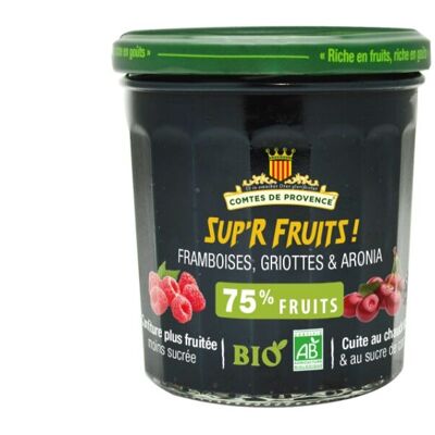 Confiture aux superfruits de Framboises, Griottes & Aronia B
