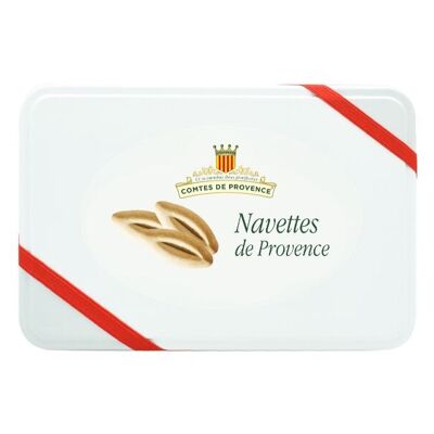 Navettes de Provence en caja metálica de 400g.
