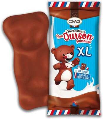 Présentoir l’Authentique Petit Ourson Guimauve, Chocolat au Lait, Taille XL – Fabriqué en France, 27 Pièces 2