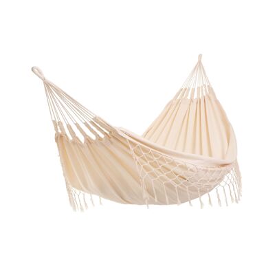 Hammock La Quiteña Romántica Double, thick cloth, pure cotton, handmade in Ecuador