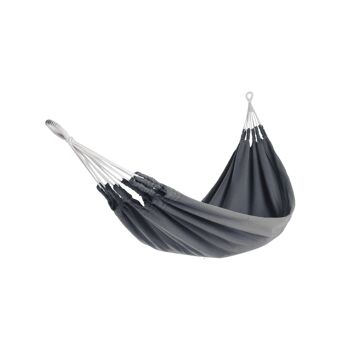 Hamac Strange Grey Basic, tissu épais, pur coton, fait main en Equateur 1