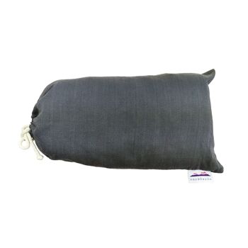 Hamac Strange Grey Basic, tissu épais, pur coton, fait main en Equateur 2