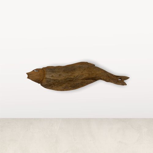 Driftwood Hand Carved Fish - (L11.1)