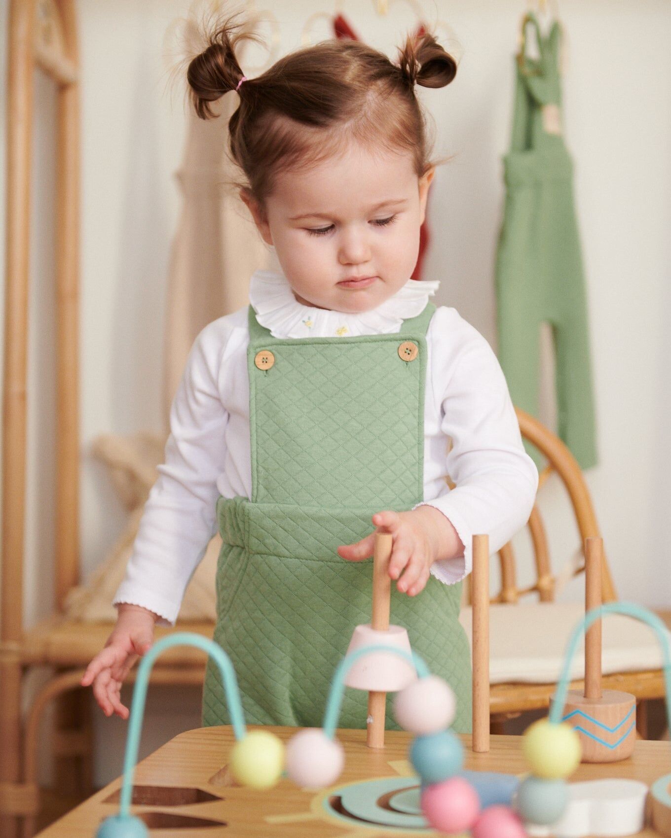 ALEX - Salopette per neonato | VERDE ACQUA