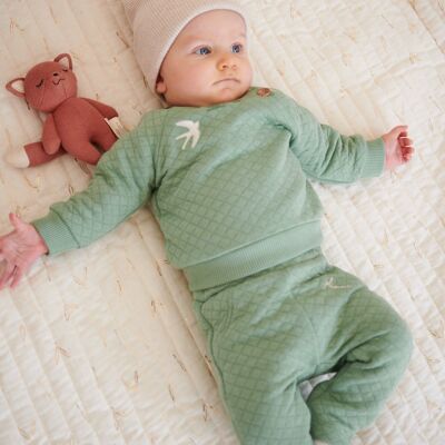 NOUR - Il maglione per neonati | VERDE ACQUA