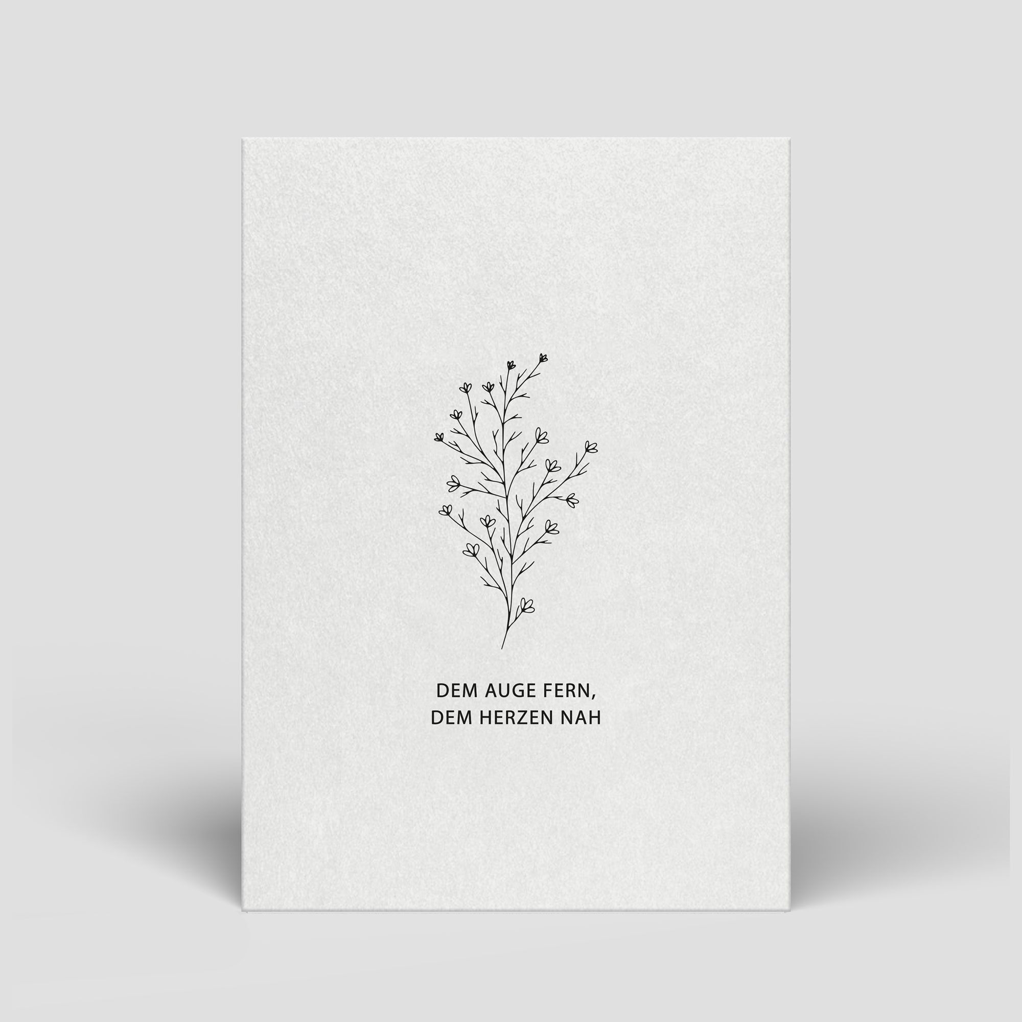 Cartolina Lutto - Lontano dagli occhi, vicino al cuore - N. 115