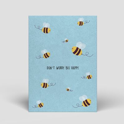 Postkarte - Don´t worry bee happy - Nr. 108