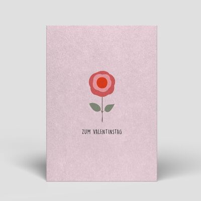 Postkarte - Valentinstag Rose - Nr. 96