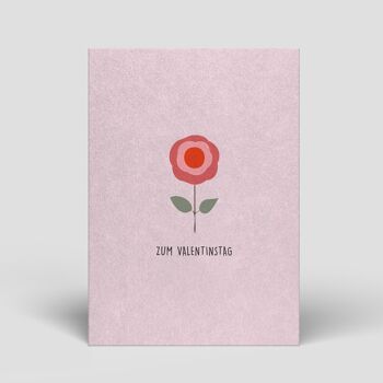 Carte postale - Rose de la Saint-Valentin - No. 96 1
