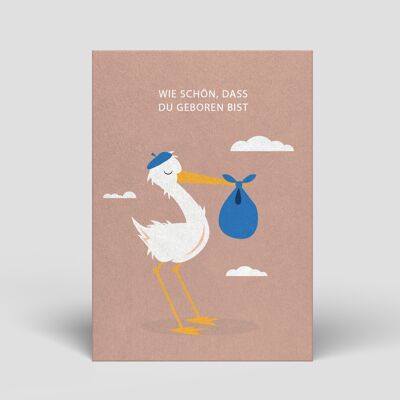 Postcard - Stork for birth - No.87