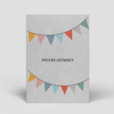 Cartolina - Compleanno - Ghirlanda - N. 81