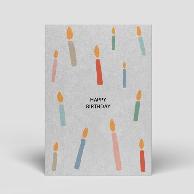 Postcard - Birthday - Candles - No.72