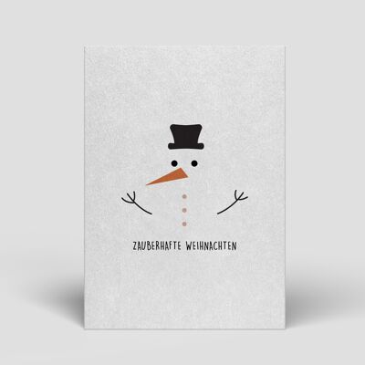 Cartolina - Natale - Pupazzo di neve - N. 70