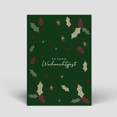 Postkarte - Weihnachten - Kleine Zapfen - Nr. 64