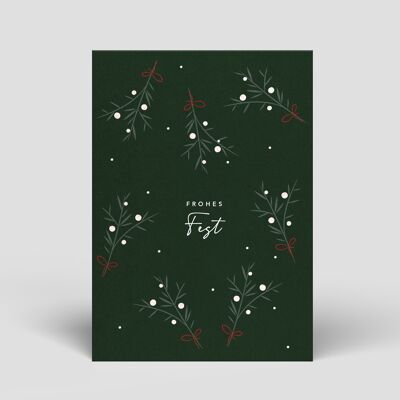Postcard - Christmas - Small Branches - No.65