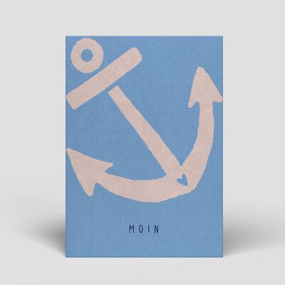 Carte postale Maritime - Ancre avec Moin - No. 129