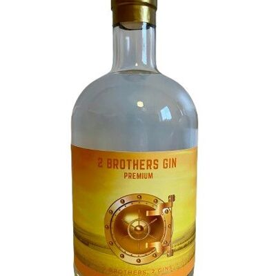 2 Brothers Premium Gin Citrus, traditionally crafted in Belgium