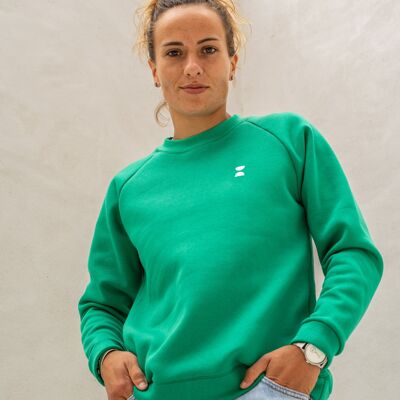 Women's essential green sweatshirt