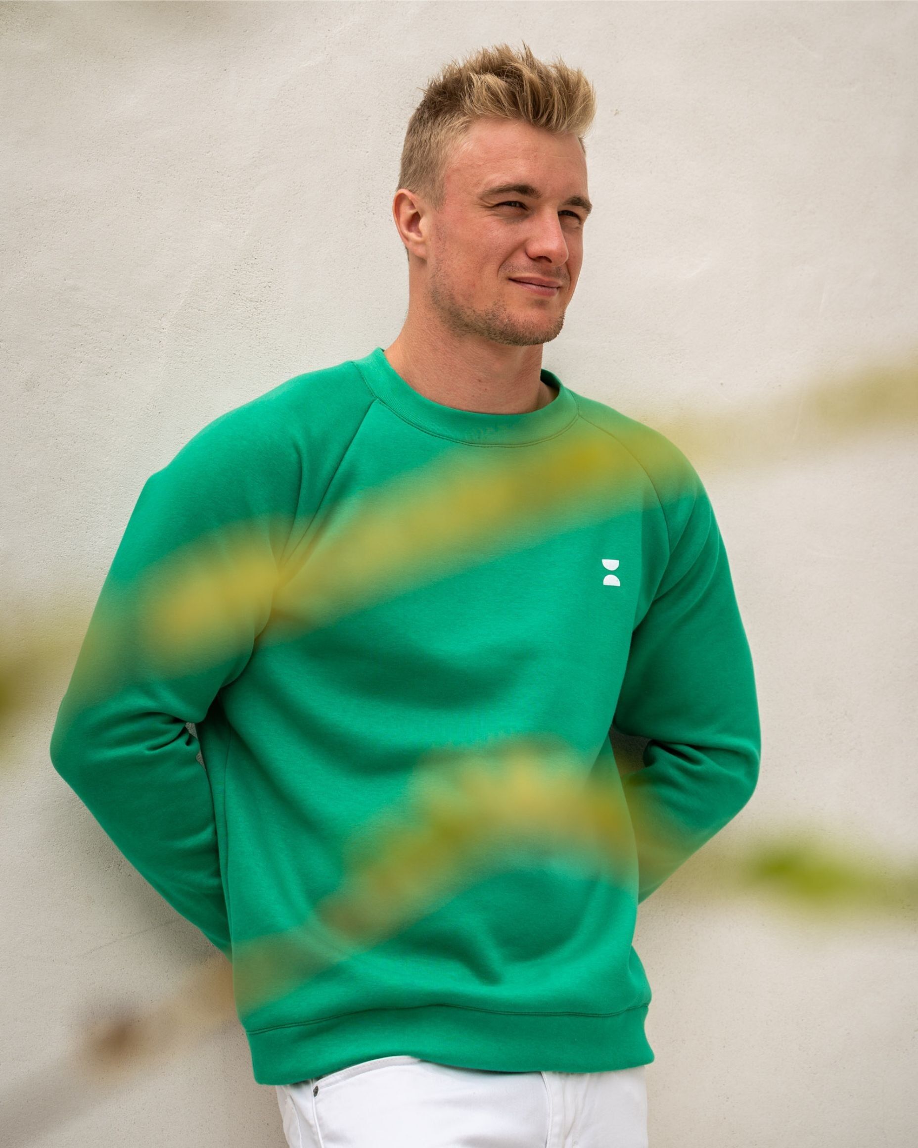 Sweatshirt vert top homme
