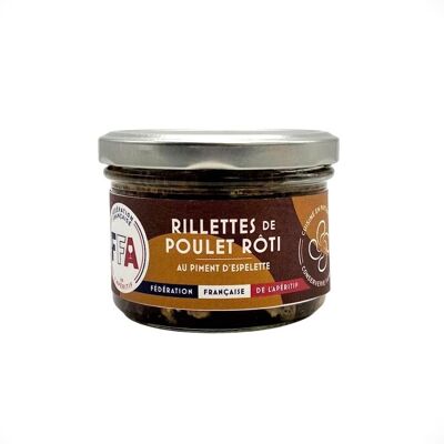 ROASTED CHICKEN RILLETTES with Espelette pepper - 160G (without pork)