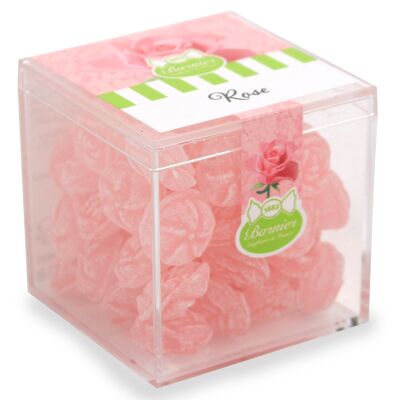 Frosted Rose Candy Cube