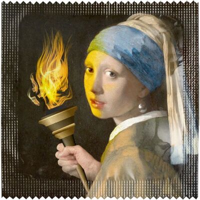 LA JEUNE FILLE A LA PERLE FLAMME