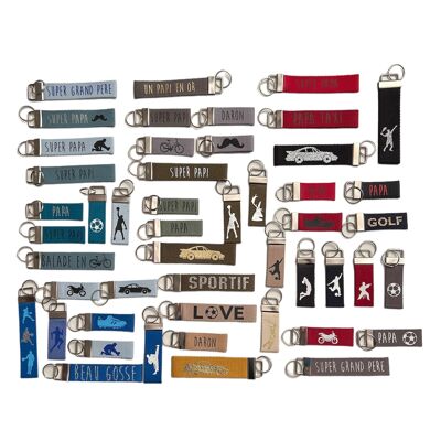 Pack of 50 Father's and Grandpa's Day key rings