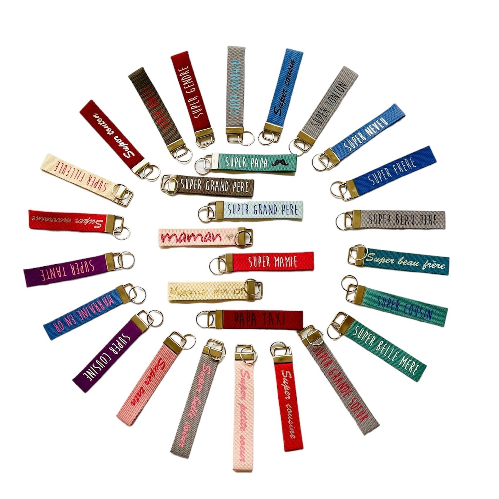 Confezione da 78 portachiavi per la scoperta della famiglia