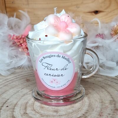 Cherry blossom gourmet candle