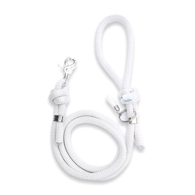 Rope dog leash - White