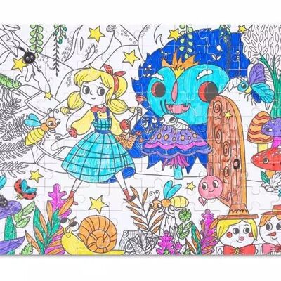 Colorie ton puzzle - Le Jardin Secret