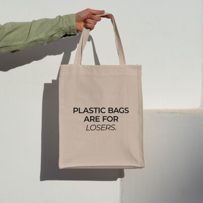 Sac en jute | Les sacs en plastique sont pour les perdants