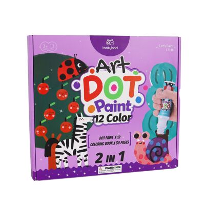 Dot Painting Washable - Set di 12 colori