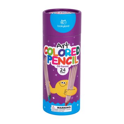 Crayons de couleur artistiques, 24 pièces