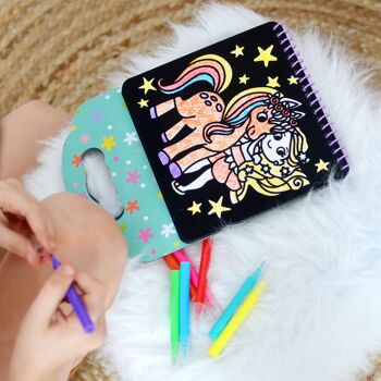 Kit de Coloriage Velours - Licorne mini 3