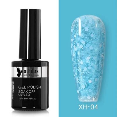 Beautilux Gel-Nagellack – Schneeflocken XH-04