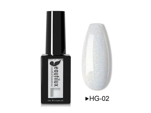 BEAUTILUX HEMA FREE GEL POLISH-GLITTER COLOR HG-02