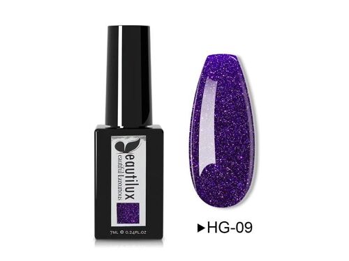 BEAUTILUX HEMA FREE GEL POLISH-GLITTER COLOR HG-09